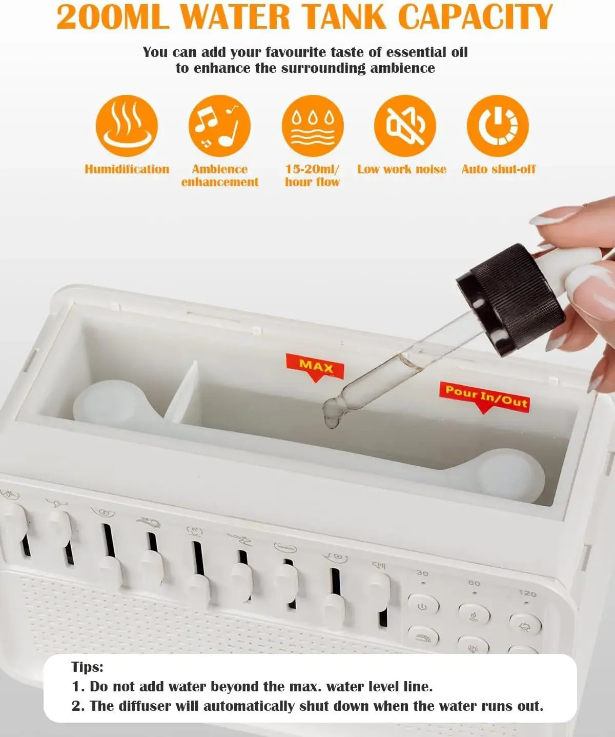 ππ₯πππ©π¬π¨π§πππ« 4 in 1 Bluetooth Speaker White Noise Sleep Aid Humidifier
