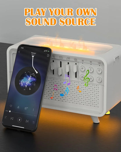 𝐒𝐥𝐞𝐞𝐩𝐬𝐨𝐧𝐝𝐞𝐫 4 in 1 Bluetooth Speaker White Noise Sleep Aid Humidifier